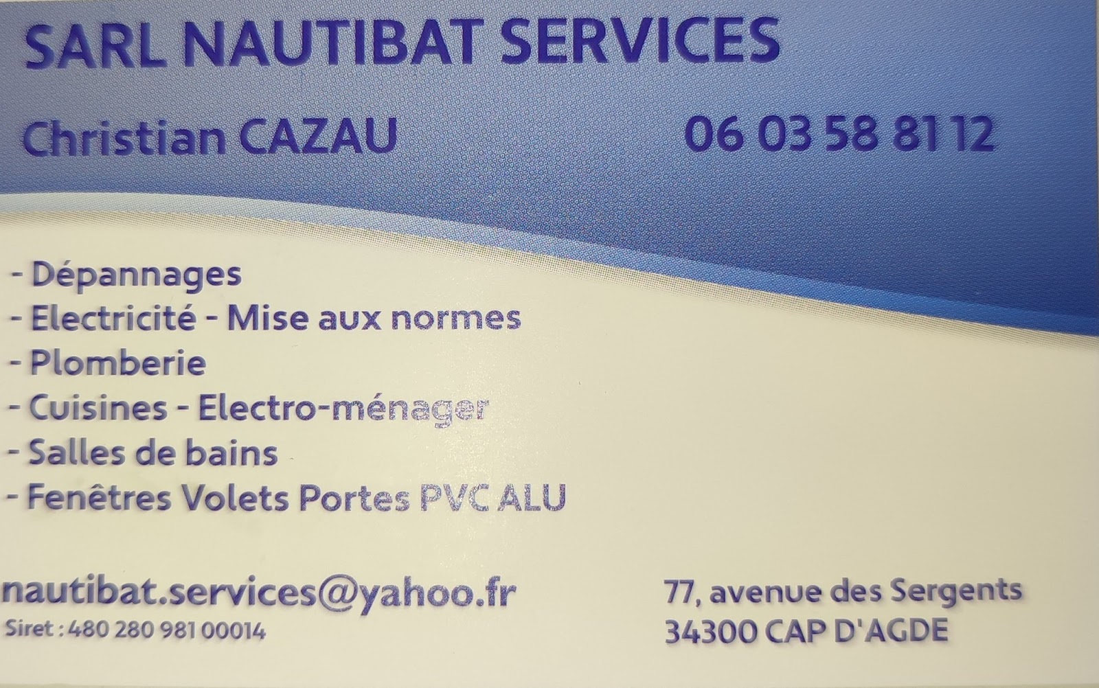 Logo de Nautibat Services/ Électricité générale, Plomberie